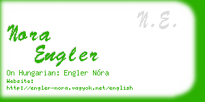 nora engler business card